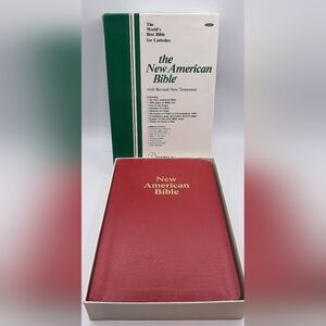 The New American Bible Official Catholic Bible Red Letter Edition Like New Boxed